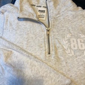 PINK Half Zip Sweatshirt